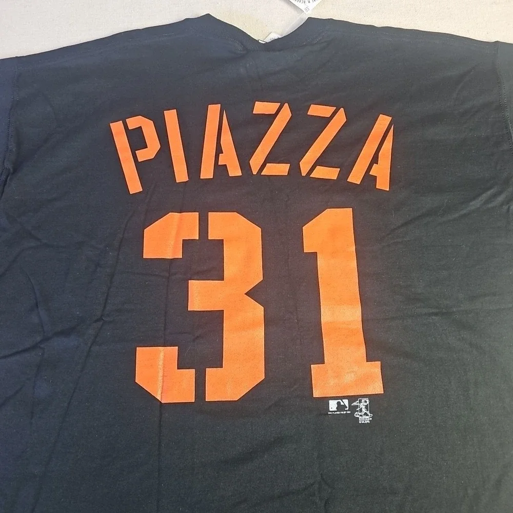 MLB New York Mets Mens XXL Mike Piazza PRO PLAYER 1999 Graphic T-Shirt New W Tag